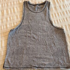 Lululemon Athletica Black and Gray Tank Top